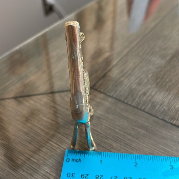 Vintage BRASS Baby Giraffe Sculpture Safari Decor Decorative Giraffe Figurine - Picture 10 of 16